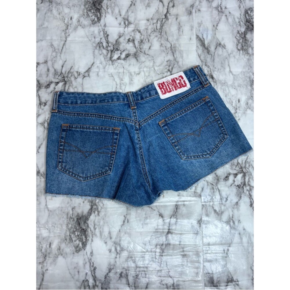 BONGO Y2K Blue Denim Cutoff Jean Shorts denim Back Pockets size 3 summer Bratz